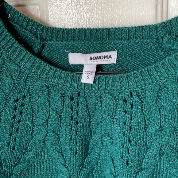 2 NWOT Pretty, Cute & Cozy Sweaters in Beautiful, rich colors of blue and green - Picture 11 of 16